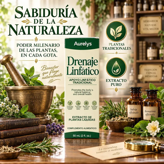 DRENAJE LINFÁTICO AURELYS EXTRACTO DE PLANTAS LIQUIDAS 60ML